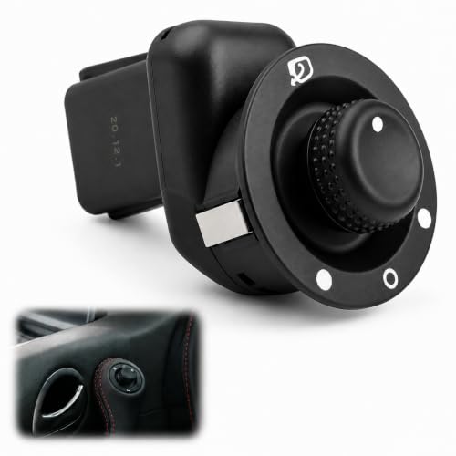 Bouton Commande Rétroviseur pour Renault 8200676529 8200214921, Interrupteur Rétro Électrique pour Clio IV pour MK4, Commutateur Réglage Rétroviseur, Bouton de Remplacement Noir Auto