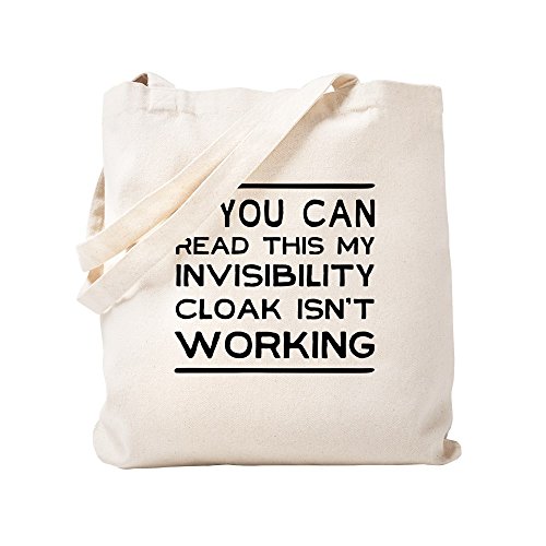 CafePress Invisibility Cloak Not Working Tote Bag Natural Canvas Tote Bag, Cloth Shopping Bag CafePress Invisibility Cloak Not Working Tote Bag Natural Canvas Tote Bag, Cloth Shopping Bag