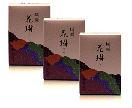 特選花琳 かりん 白檀の甘く優雅な香り 3箱 線香 田中仏壇店オリジナル 輸送時の線香折れを軽減する専用箱入り