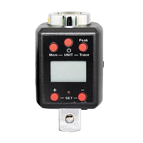 Llave dinamométrica digital, alto par 1,5 1000 nm con adaptador de accionamiento 4 3 8 2(Roze)