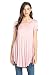 Frumos Womens Tunic Top For Leggings V Neck T Shirts Antique Rose 3X-Large