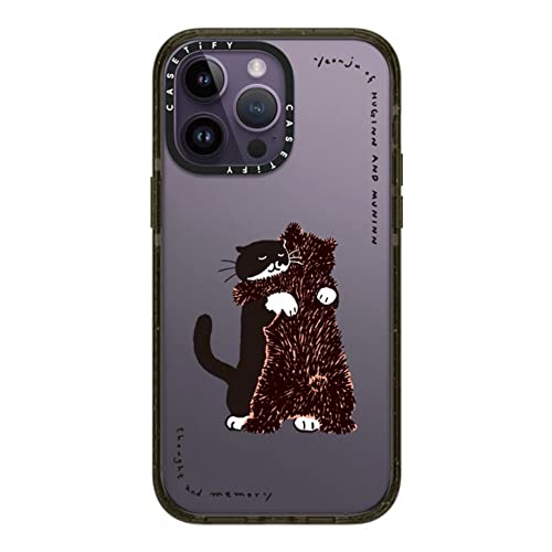 CASETiFY CpNg iPhone 14 Pro Max P[X [MILKi (4x MIL-STD-810G)/2.5m̗NA] - HUG by YEON JU - ObV[ ubN