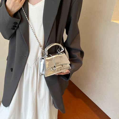Image of Mini Purses for Women Y2K Purses Top Handle Crossbody Bag Clutch Shoulder Handbag for Cocktail Party Prom Wedding