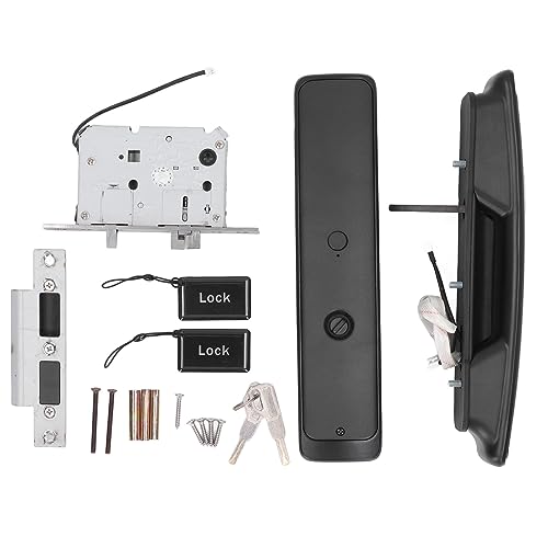 Fechadura de porta totalmente automática com impressão digital de 360°, sem chave, maçaneta biométri