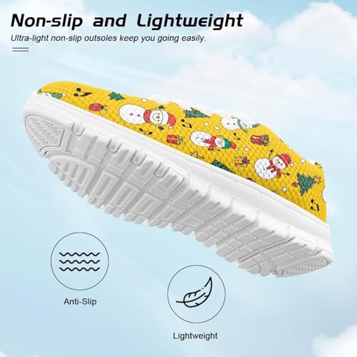 Christmas Children's Running Shoes Lightweight Sports Tennis Shoes for Boys Girls Breathable Mesh Fashion Sneaker for Little Kid Size11-13/ Big Kids Size1-54