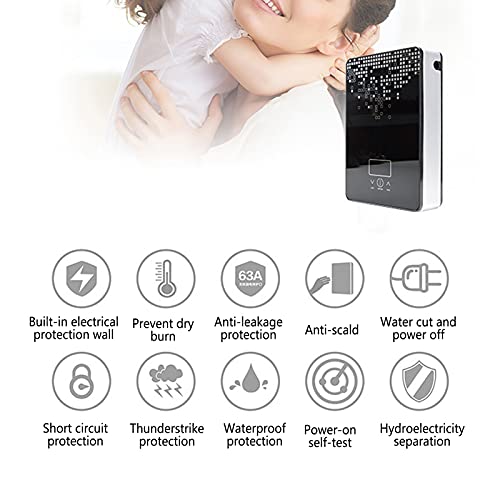 Aquecedor de água, banheira de hidromassagem portátil 6500W Aquecedor instantâneo de água Aquecedor