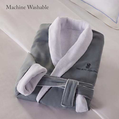 The Ritz-Carlton Frette Microfiber Robe - Grey - Luxury Hotel Bathrobe - Medium3