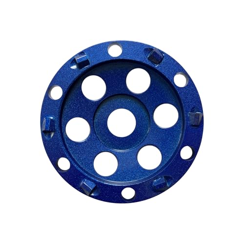 4.5 inch (115mm) PCD Grinding Cup Wheel with 6 PCD Segments 7/8 inch Arbor for Removing/Grinding Off Epoxy/Asphalt Surface/Floor coatings/Vinyl/Glues