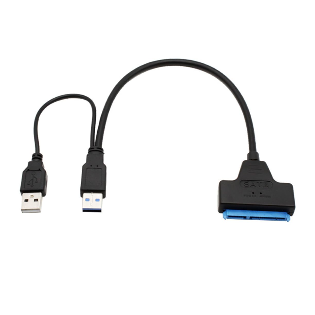 Uonlytech 3pezzi Usb Per Hard Disk Adattatore Dual Usb Facile Usare Trasferimento Compatibile Ssd e Hard Disk Meccanici Design e Portatile