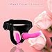 Pink Double Ended Strap On Dildo - Silicone Dildo with Wearable Harness, 2 Removable Realistic Fantasy Dildos, Adjustable Strap for G-Spot and Anal Play, Adult Sex Toys for Women, Men, Couples