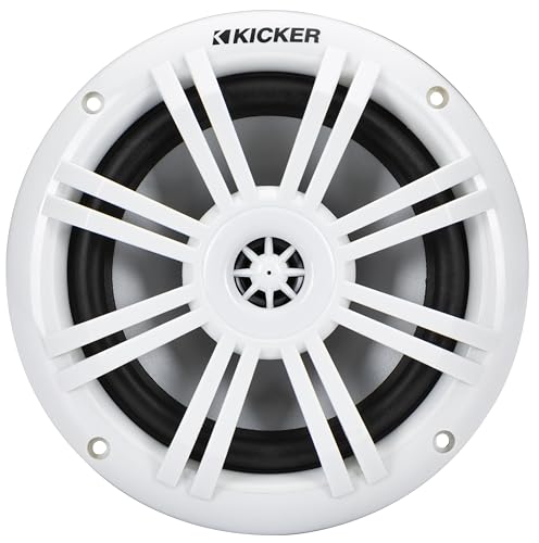 KICKER 51KM604WL KM 6.5" 4Ω LED Marine Coaxial Speakers - Pair by KICKER - Image 3