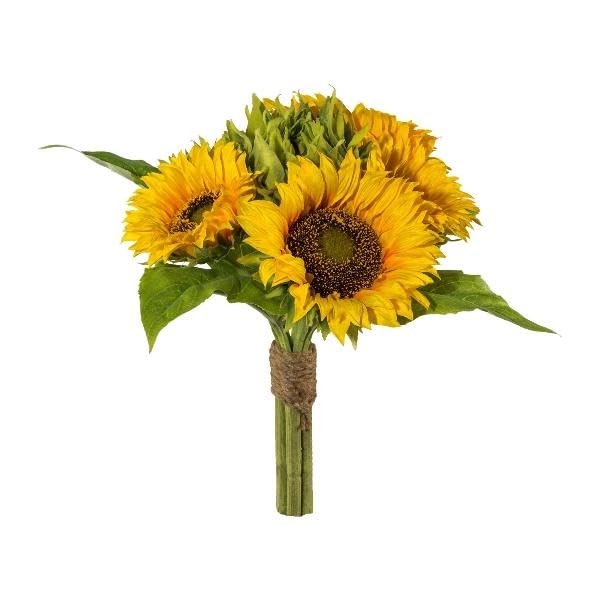 artplants.de Unechter Blumenstrauß Sonnenblume CARVO, gelb, 35cm