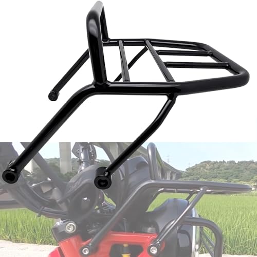 Fsdatongdazi Motorcycle Black Front Rack Carrier Luggage Compatible with Honda CT125 Trail 125 Hunter Cub(2019-current)