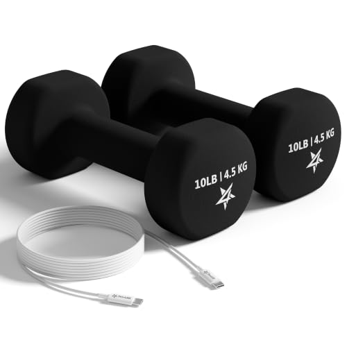 Image of Yes4All Neoprene Dumbbells, Pairs and Sets with Rack for Home Workouts