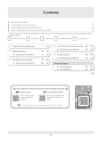 Image of Oswaal CBSE Class 12 Informatics Practices Question Bank | Chapter & Topic-wise Solved Papers (2017-2026) | Based on Syllabus (April 2026) | Includes 2026 Papers | For 2027 Exam