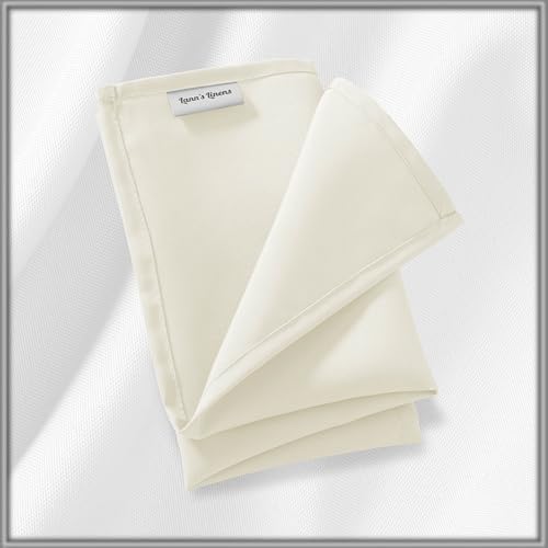 Set de 12 servilletas de tela de 20 pulgadas, poliéster, lavables miniatura 6