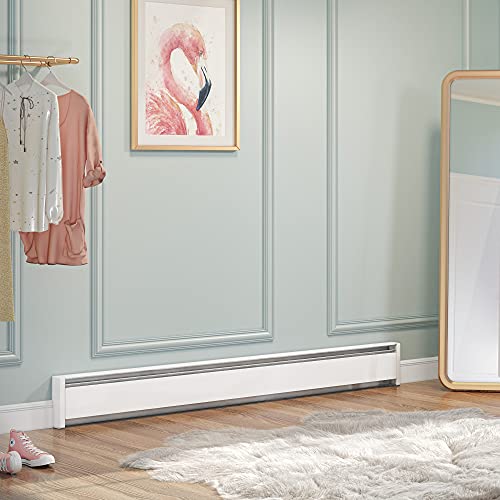 Cadet Softheat 71" Electric Hydronic Baseboard Heater (Model: Ebhn1250W, Part: 13460), 4265/3200 Btu, 240/208 Volt, 1250/937 Watt, White #TOP2