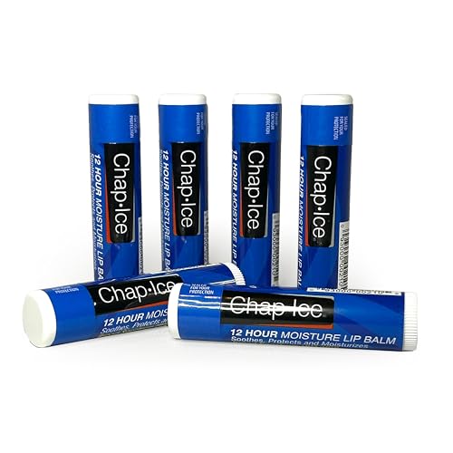 Chap-Ice Full-Stick Traditional Lip Balm with SPF - 6 count (6 Count, Moisture (SPF-15))