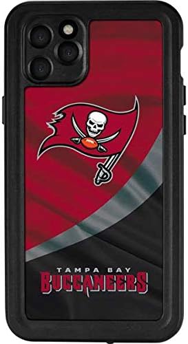 Skinit Waterproof Phone Case Compatible with iPhone 11 Pro Max - Officially Licensed NFL Tampa Bay Buccaneers Design Red