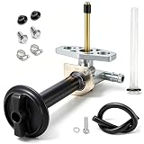 Fuel Valve Petcock for Honda Recon 250 1997-2024/ Rancher 350 400 420 / Foreman 400 450 Rubicon 500, for Honda TRX250 TRX350 TRX400 TRX420 TRX450 TRX500 Shutoff Tank Switch Cock Lines Lever Screw