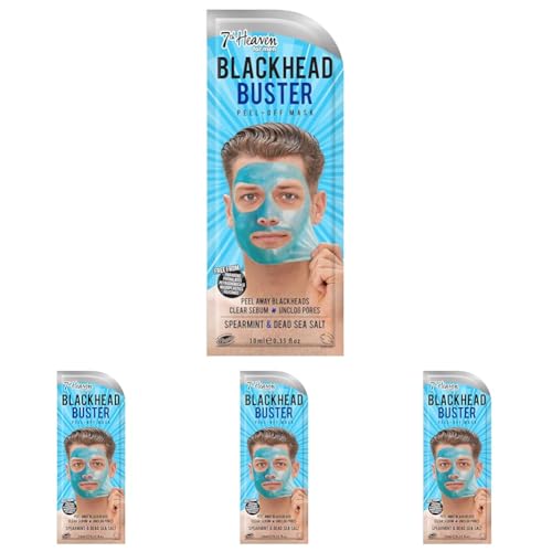 Montagne Jeunesse Peel-Off Men's Deep Pore Cleansing - Mascarilla - 10 ml (Paquete de 4)