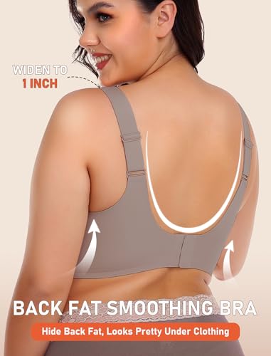 Image of Gailife Womens Wireless Push Up Bras for Women No Underwire Seamless Full Coverage Supportive T Shirt Everyday Bras -XS,GR