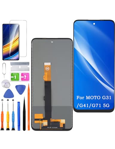 HLYGZX Pantalla de repuesto para Motorola Moto G31 / G41 LCD TFT, para Moto G71 5G pantalla, montaje digitalizador táctil, kit de piezas de reparación