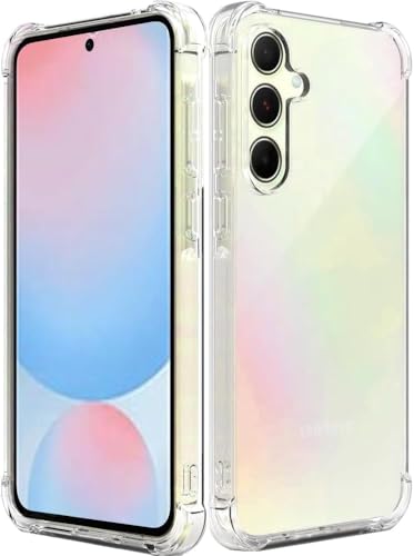 Image of REALCASE Silicone Samsung A56 5G Back Cover Case, Scratch Resistant Protective Crystal Clear Transparent Shock Proof Bumper Back Cover Case for Samsung Galaxy A56 5G