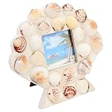 Cornice portafoto da spiaggia: può essere posizionata verticalmente su qualsiasi superficie come scrivania, credenza o caminetto o ovunque tu voglia esporre le tue foto preferite, cornici portafoto costiere