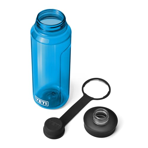 Image of YETI Yonder Water Bottle with Yonder Tether Cap, Lightweight, Leakproof and BPA-Free