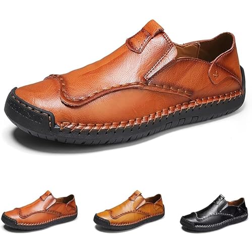 Mocasines casuales para hombre ligeros y transpirables en color marrón para el día a día