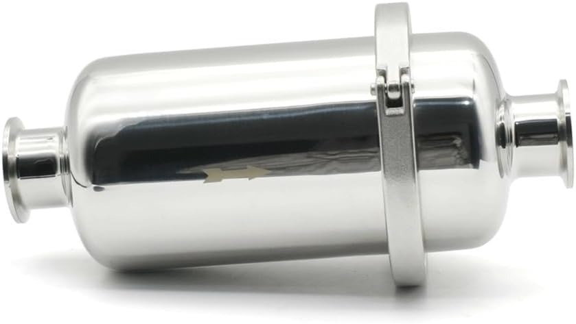 51mm Tri Clamp Inline Filter - 316 Stainless Steel Microporous Filter for Beer Brewing & Food Processing - 1PC(60 Mesh)