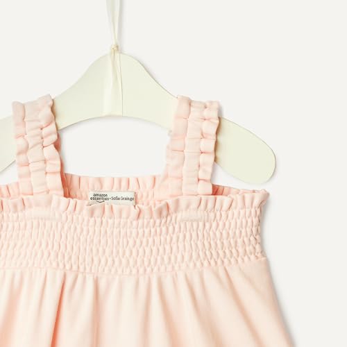 Image of Amazon Essentials x Sofia Grainge Toddlers and Baby Girls' Smocked Cotton Dress