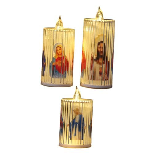 Lámparas de vela LED para evitar incendios en celebraciones católicas del hogar 1