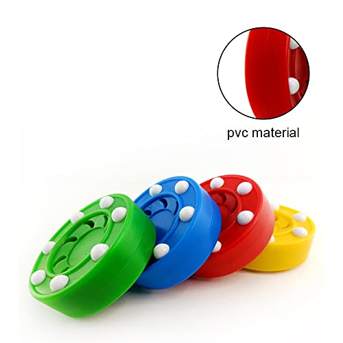 YONGRONGHE Street Hockey Balls - Air Hockey Puck for Floor Roller, Indoor & Outdoor Training, Blue - Image 3