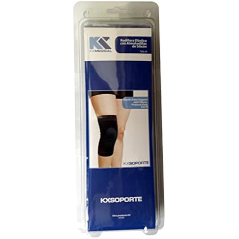 Elastic Knee Support Brace with Silicone Patella Protector Comfortable Elastic Adjustable Pain Relief for Sports, Joint Pain, Arthritis and Injury Recovery Weightlifting Power Lifting (L) Cover