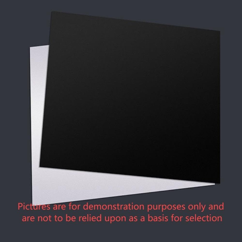 5 láminas de plástico for exposiciones y proyectos de decoración de tiendas, tablero de PVC blanco y negro for manualidades, paneles de PVC de 300 x 300 mm (blanco, 1 x 300 x 300 mm)(Black,0.4x300x300