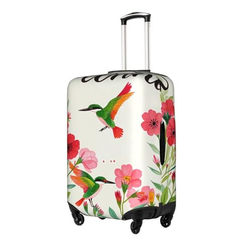 Travel Luggage Cover Funny Merry Christmas Bird Fashion Washable Baggage Suitcase Protector Fit For Luggage Medium2