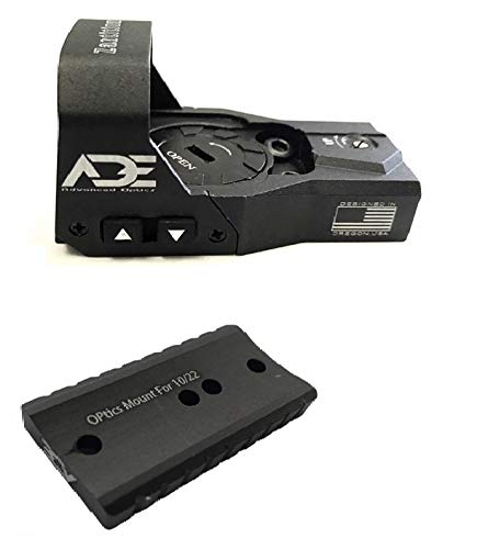 Ade Advanced Optics Zantitium RD3-015 Red Dot Reflex Sight for Ruger 10/22, Black