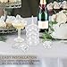 XIRUOXINKEMAO 50 PCS champagne tower glasses, 5 oz disposable martini and champagne glasses plastic, plastic coupe glasses, disposable champagne glasses for Weddings & parties