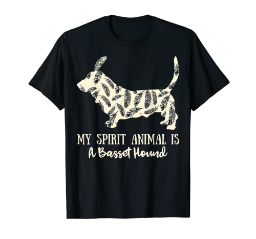 My Spirit Animal Is A Basset Hound Camisa Camiseta