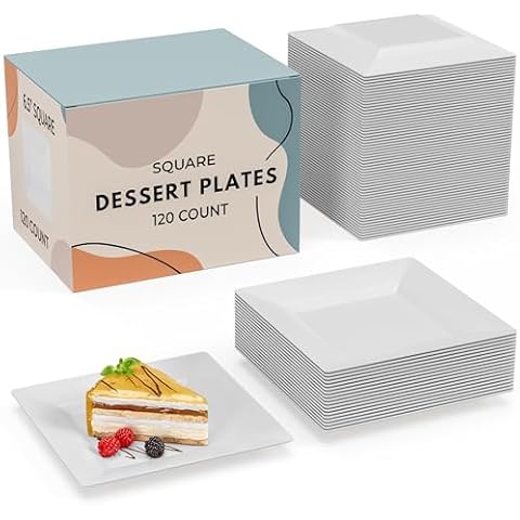 Exquisite 120 Pack Disposable Plates Cover
