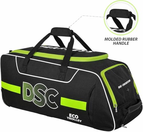 Image of DSC Eco Trolley Cricket Kit Bag with Wheels - Large Capacity Sports Equipment Travel Bag for Players