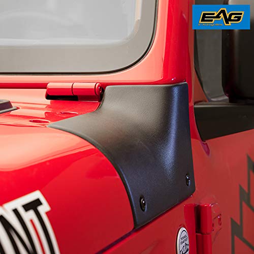 EAG Cowl Body Armor Outer Cowl Covers Corner Guards Fit for 2018-2021 Wrangler JL & Gladiator JT Exterior Accessories Parts
