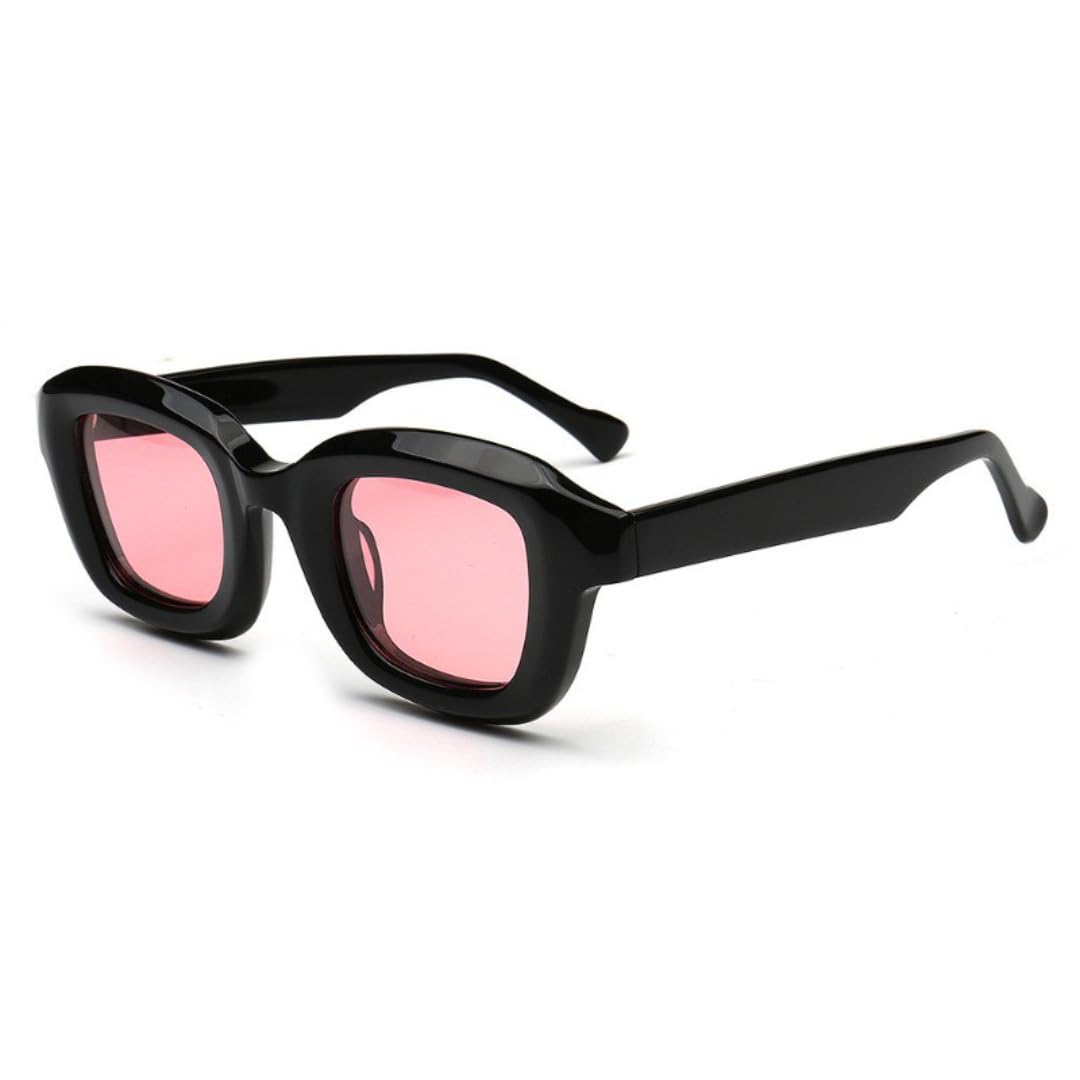 Gafas de sol gruesas polarizadas estilo punk para hombre, acetato, protección UV400 y mujer.
