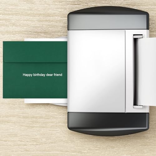 Image of 65 Packs 4x6 Envelopes A4 for Invitations, Printable Envelope Self Seal For Weddings, Invitations, Photos, Greeting Cards, Mailing (Dark Green)