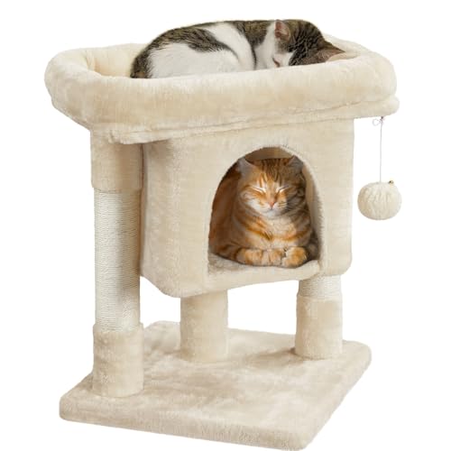 Yaheetech Tiragraffi Albero per Gatti 59 cm con Posatoio Grande Graffi...