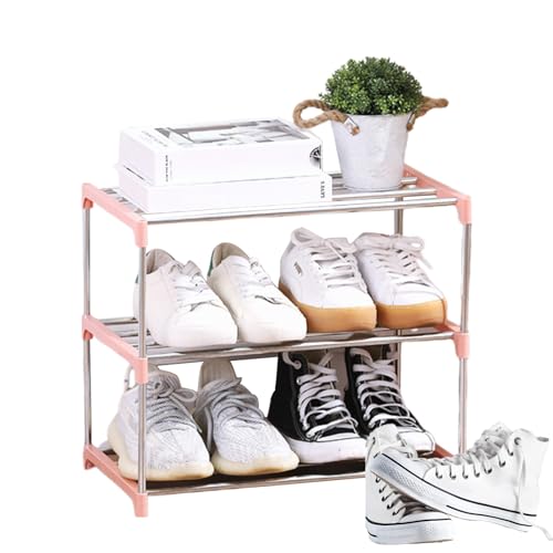 Zapatero, estante vertical, zapatero delgado para entrada, estante de zapatos de configuración conveniente, estante de solución que ahorra espacio, estante de esquina expandible para entrada armario