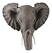 Ebros Safari African Bush Elephant With Trunk Up Wall Bust Sculpture 9