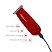 Red by Kiss Hair Clipper, Mini Cordless Hair Trimmer, Long Lasting Hair Cutting Kit, USB-C Rechargeable Haircut Beard Trimming Clippers for Men Women Kids, Portable Grooming Kit (Red)